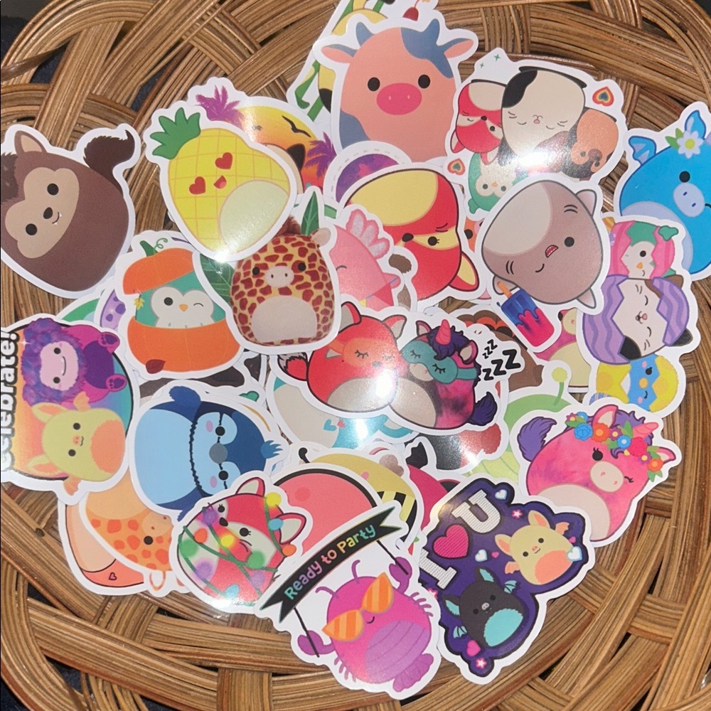 50-100 pc squish mellows sticker packs